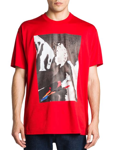 red givenchy t shirt outfit|Givenchy graphic crewneck t shirt.